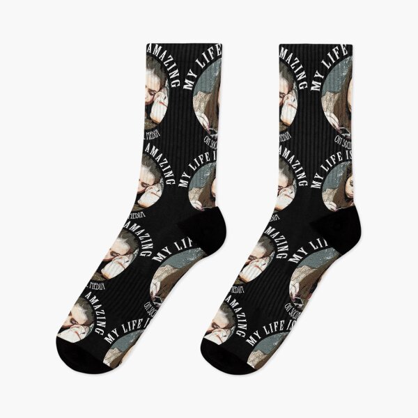 Item preview, My Life Is Amazing (on social media) designed and sold by Neonyx2020.
