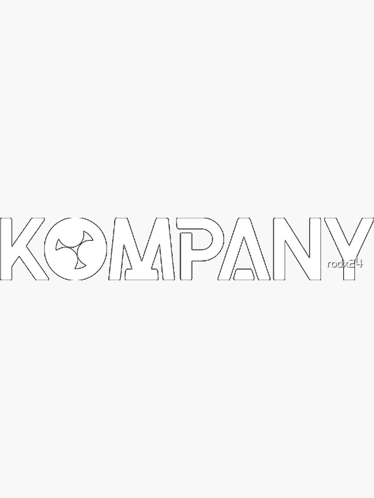 Thumbnail 3 von 3, Sticker, Kompany designt und verkauft von rodx24.