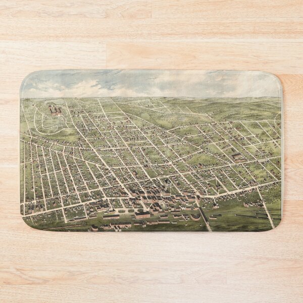 Item preview, Vintage Pictorial Map of Concord NH (1875) designed and sold by BravuraMedia.