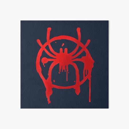 Spider Man Logo Art Board Prints Redbubble - phantom morale roblox