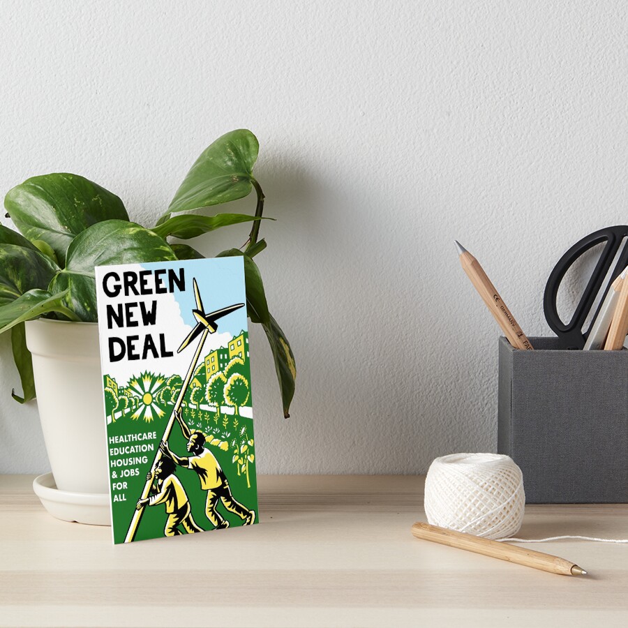 "green new deal posters" Art Board Print for Sale by tharpeali | Redbubble