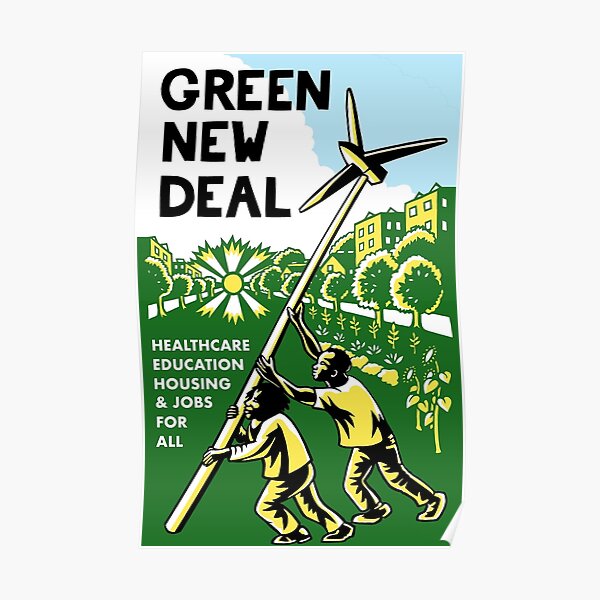 green new deal posters Poster