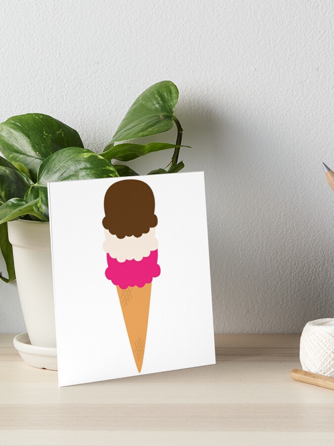 Three Tier Icecream Stack | Art Board Print