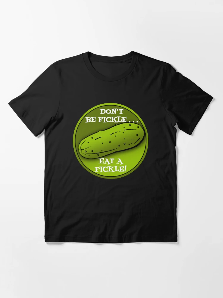 Don't be Fickle, Eat a Pickle, Mens Womens Funny Pickle Gifts Art Board  Print for Sale by VagabondTees