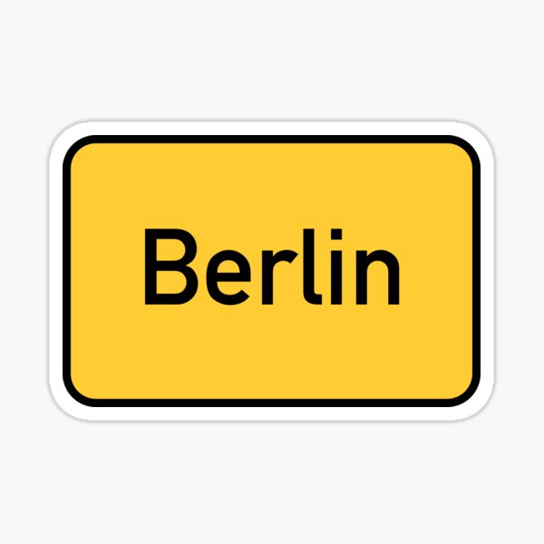 "Berlin" Sticker For Sale By Bimsbums | Redbubble