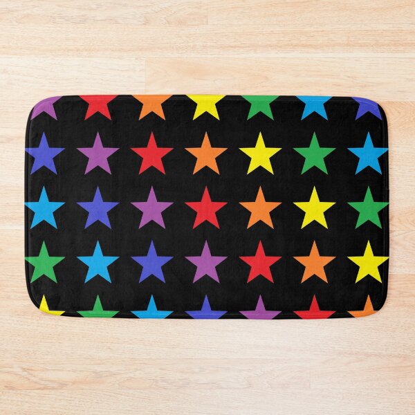 Item preview, Rainbow Stars Black  designed and sold by lornakay.