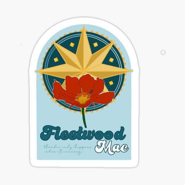 FLEETWOOD MAC ILLUSTRATION Sticker