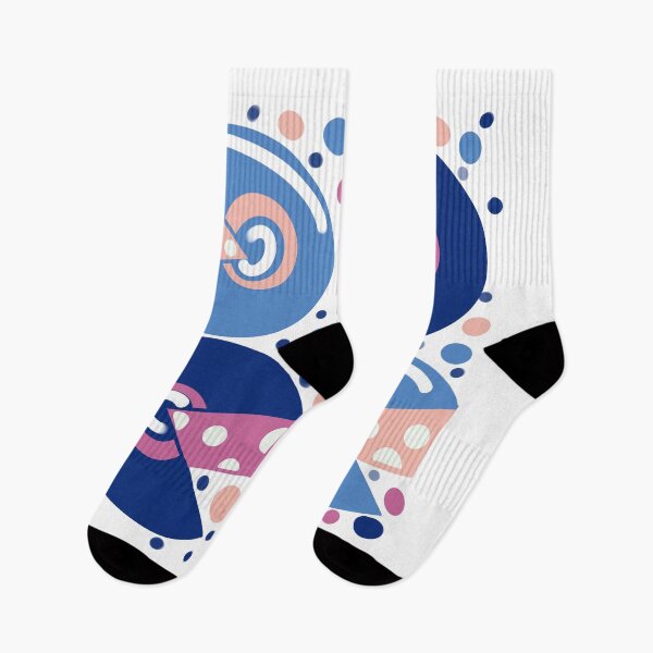 Item preview, Blue cheese abstract geometric retro pattern  designed and sold by OakendOriginals.