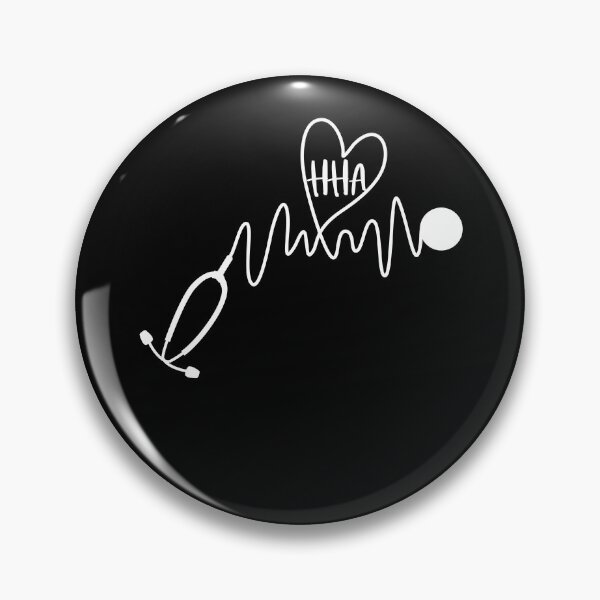 Item preview, HHA Home Health Aide EKG Stethoscope Heart Cute Gift designed and sold by Akmloza.