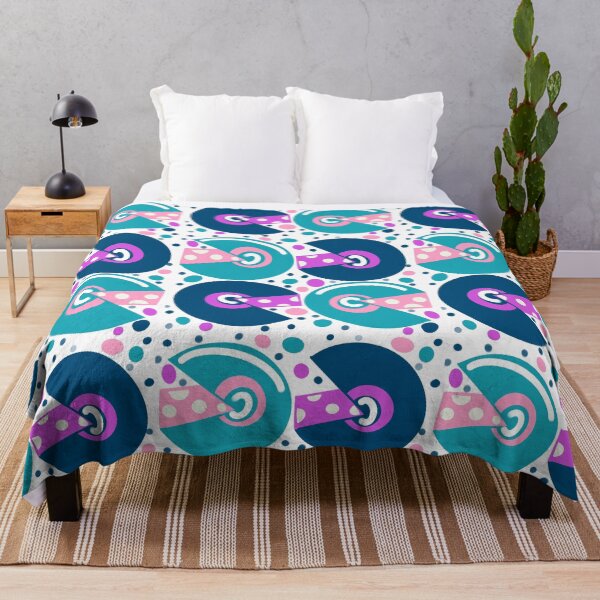 Item preview, Green cheese abstract geometric retro pattern designed and sold by OakendOriginals.