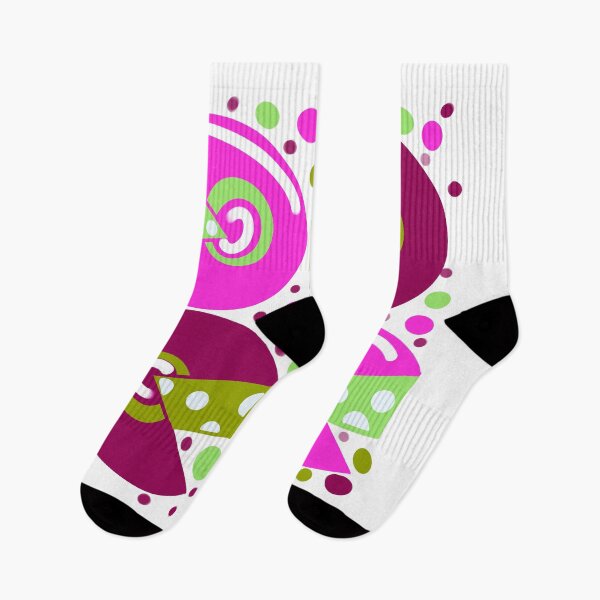 Item preview, Pink  cheese abstract geometric retro pattern  designed and sold by OakendOriginals.