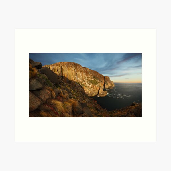 Item preview, Evening light on the sea cliffs of Cape Raoul - Tasman Peninsula designed and sold by Mark Shean.