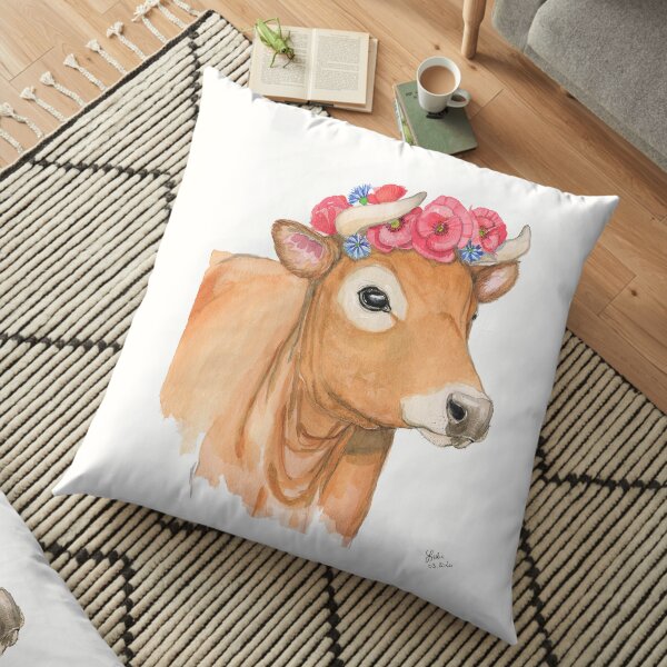 Poppy la vache Coussin de sol