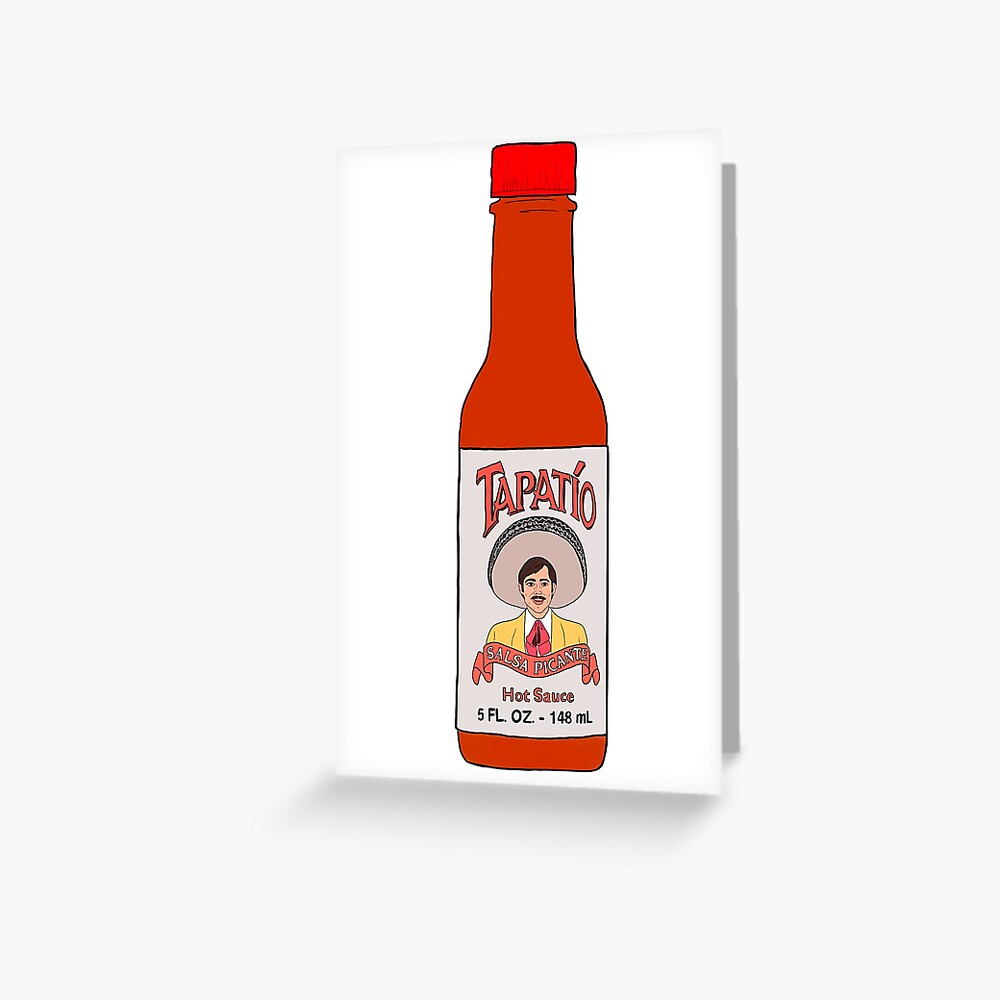 "Tapatio hot sauce salsa drawing sticker" Greeting Card for Sale by Celeste1120 Redbubble