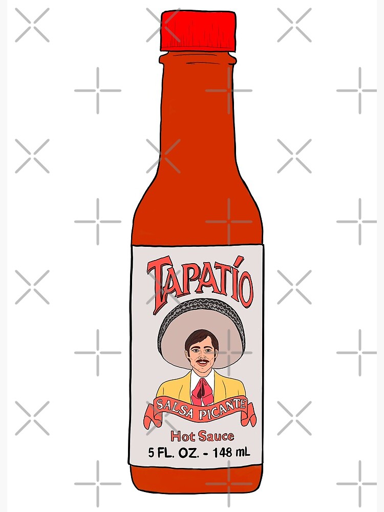 "Tapatio hot sauce salsa drawing sticker" Art Board Print for Sale by Celeste1120 Redbubble