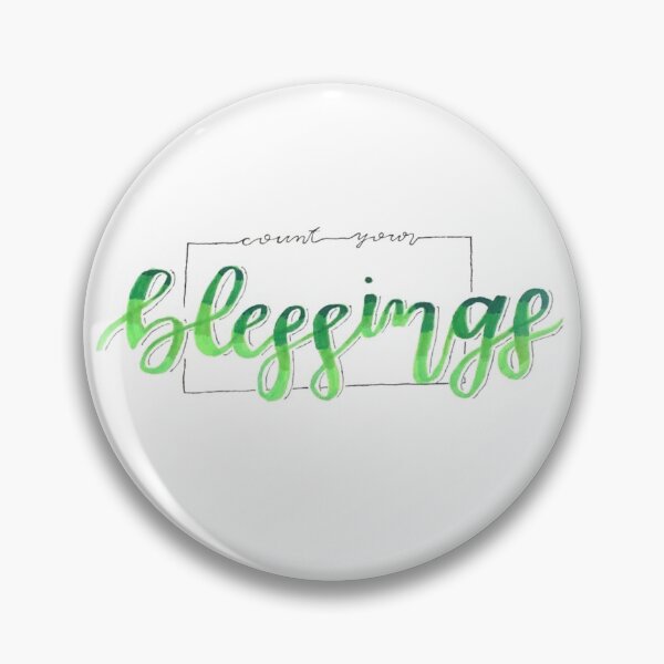 Item preview, Count Your Blessings Quote designed and sold by faithful-ink.