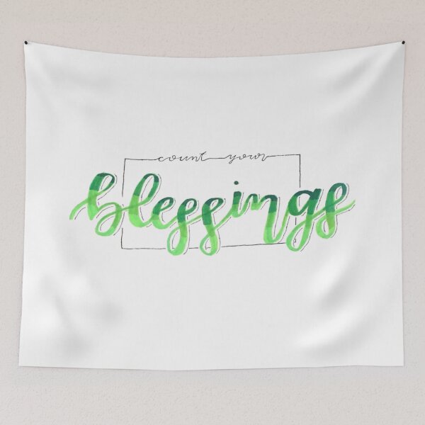 Item preview, Count Your Blessings Quote designed and sold by faithful-ink.