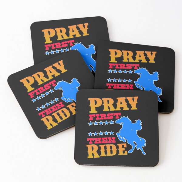 Item preview, Pray First then Ride. Christian Cowboy. designed and sold by Gold Wings Tees.