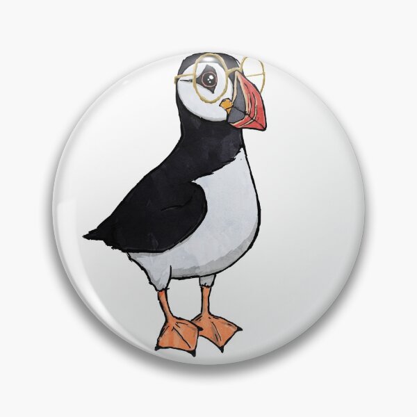 Item preview, Nerdy Puffin with Glasses designed and sold by NerdyPuffin.