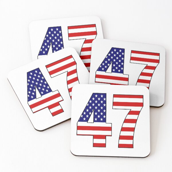 Item preview, Number 47 with USA flag on the background designed and sold by AllShirts21.