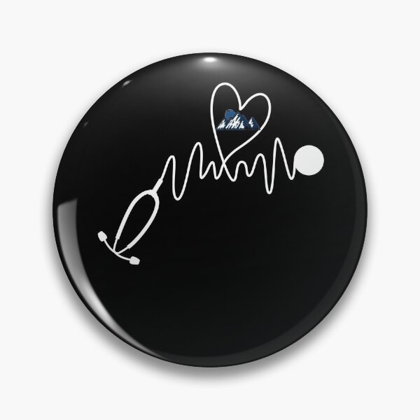 Item preview, Camping Mountain Lover Nurse Stethoscope Heart Cute Gift  designed and sold by Akmloza.