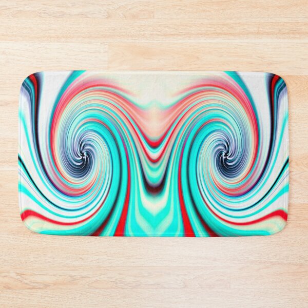 Item preview, Colour Cocaine Twirl Turquoise and Red designed and sold by FOLK ART FUSION by heidiannemorris.
