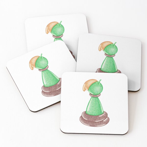 Item preview, Chess pawn design balloon twisting pointillism painting designed and sold by MitoP.