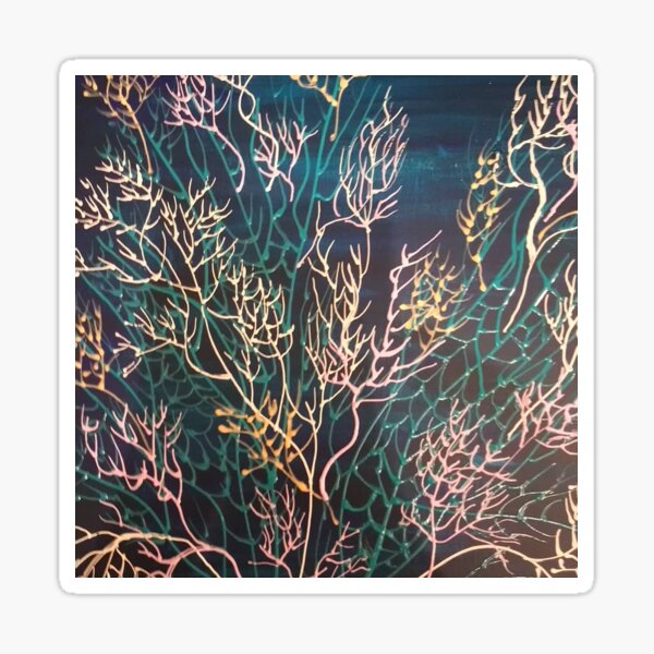 SEAFAN BREEZE naviaging swirling waves Sticker