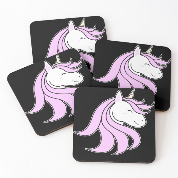Item preview, Cute pink unicorn head designed and sold by Imutobi.