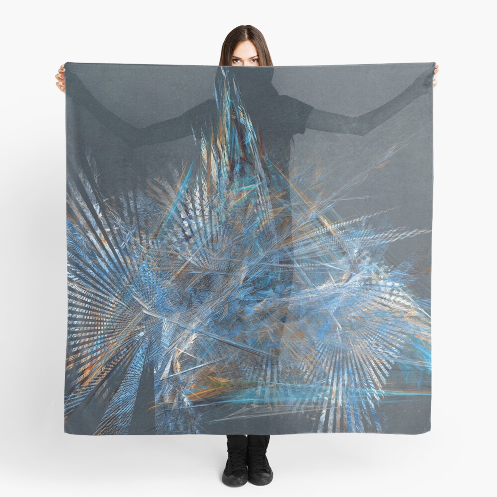 Freedom Fractal Abstract Art Scarf