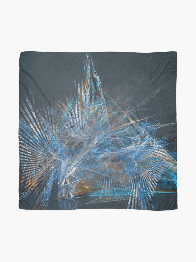 Alternate view of Freedom Fractal Abstract Art Scarf