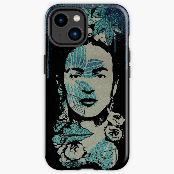 Célèbre peintre mexicain Frida Kahlo Portrait floral alternatif Coque antichoc iPhone