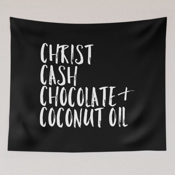 Item preview, CHRIST,  CASH, CHOCOLATE,  AND COCONUT OIL designed and sold by thekyngsqueen.