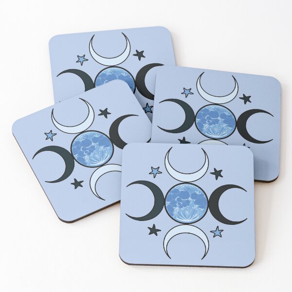 Blue moon Coasters (Set of 4)