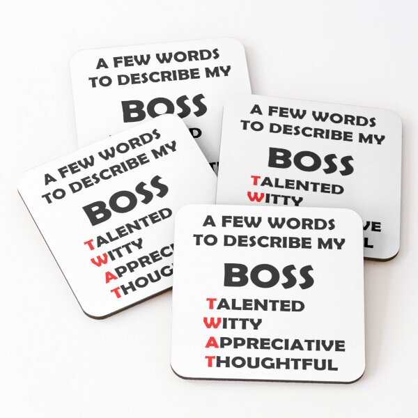 Item preview, A Few Words to Describe My Boss - Twat designed and sold by Jordan Spillings.