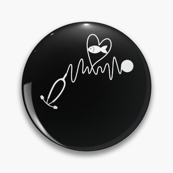 Item preview, Fish Lover Nurse Stethoscope Heart Cute Gift  designed and sold by Akmloza.