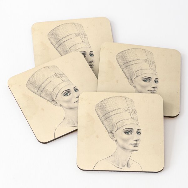 Item preview, Ancient Egypt Queen Nefertiti Portrait Sketch Drawing designed and sold by edrawings38.