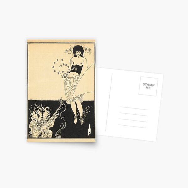 AUBREY BEARDSLEY Salome Oscar Wilde - The Stomach Dance Postcard