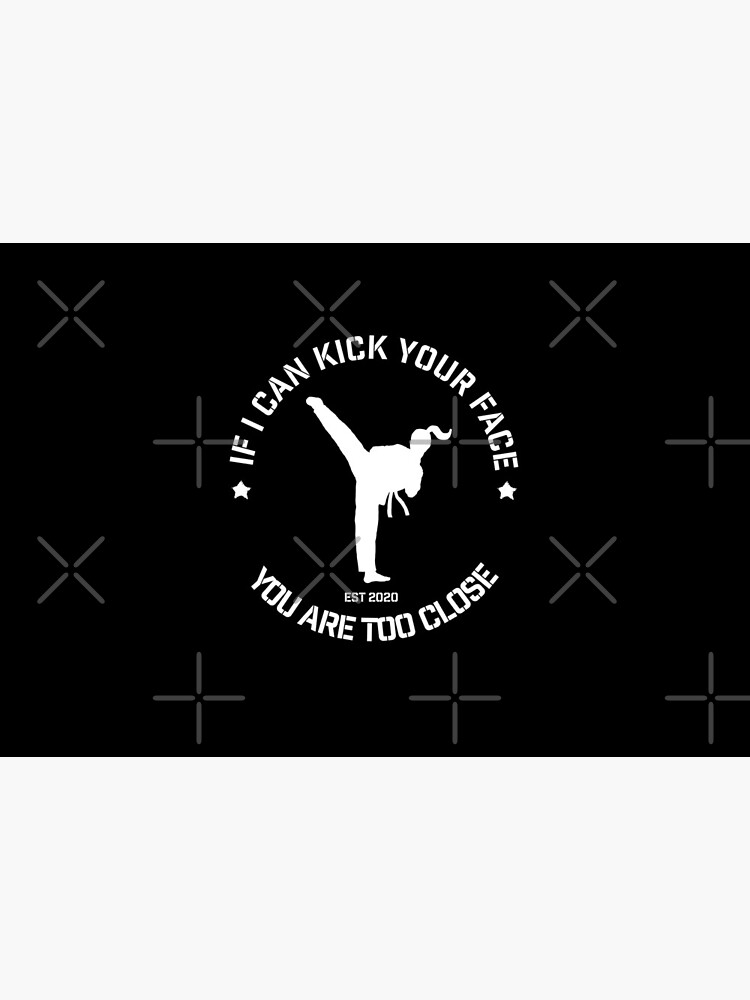 "Kick Your Face Social Distancing Girl Mask" Mask by Polishthestone