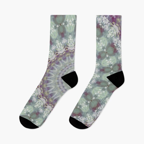 Item preview, Pastel Floral Mandala in Mint, Purple and White designed and sold by WesternExposure.
