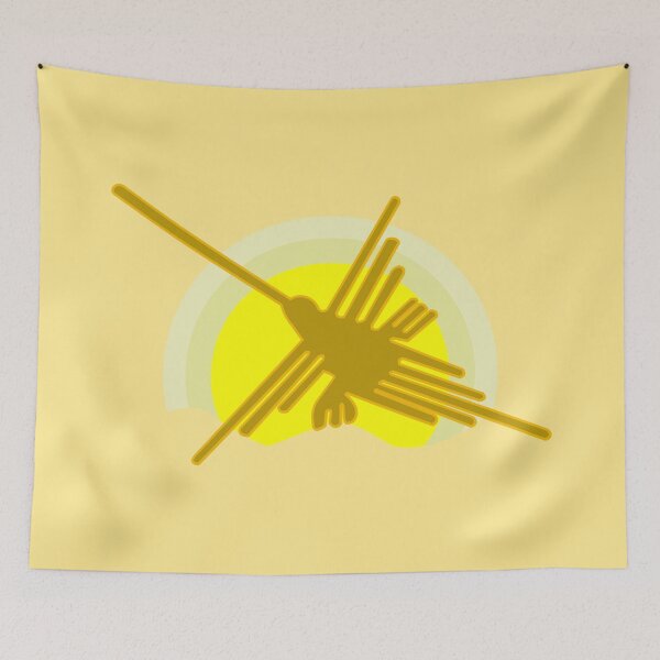 Item preview, Nazca Desert Hummingbird Retro Style Art designed and sold by Almdrs.