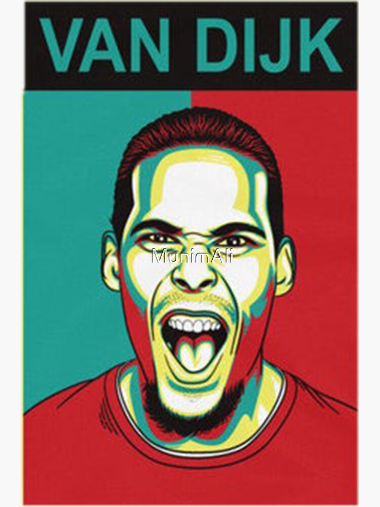 &ldquo;LFC Virgil Van Dijk Hope Style T-Shirt, Vintage Liverpool FC Colors