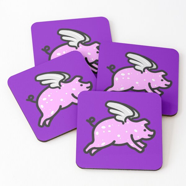 Item preview, Pig Flying Solo Purple designed and sold by ArtofDissent.