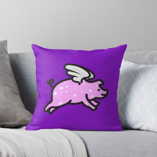 Item preview, Pig Flying Solo Purple designed and sold by ArtofDissent.