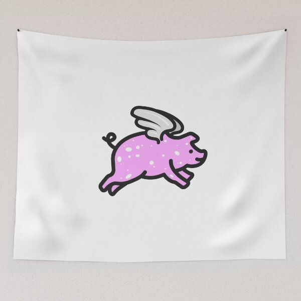 Item preview, Pig Flying Solo Purple designed and sold by ArtofDissent.