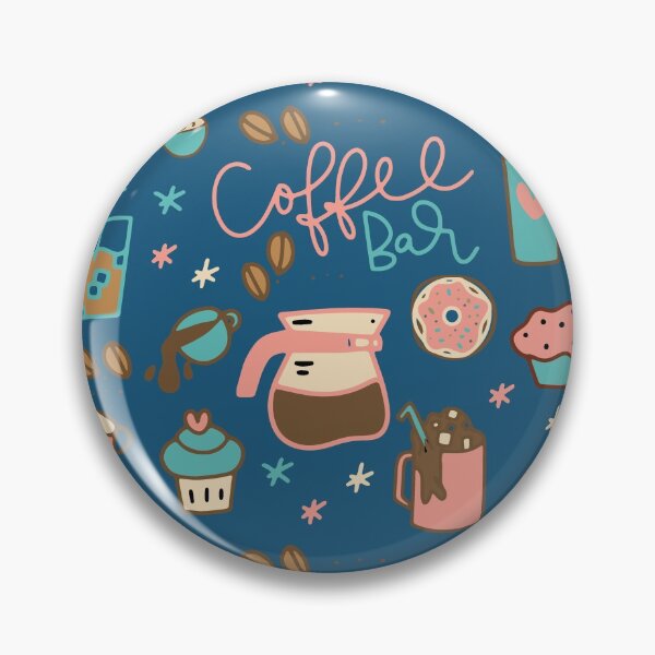 Item preview, Retro Coffee Bar Pattern designed and sold by SharksOnShore.