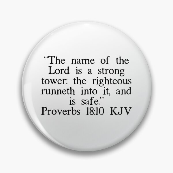 Item preview, Proverbs 18:10 KJV designed and sold by IBMClothing.