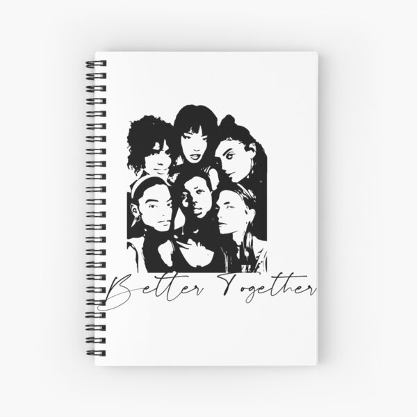 Better Together Cultural Diversity, Racial equality, Social Justice, Strong women, Black women, Women's Empowerment Spiral Notebook
