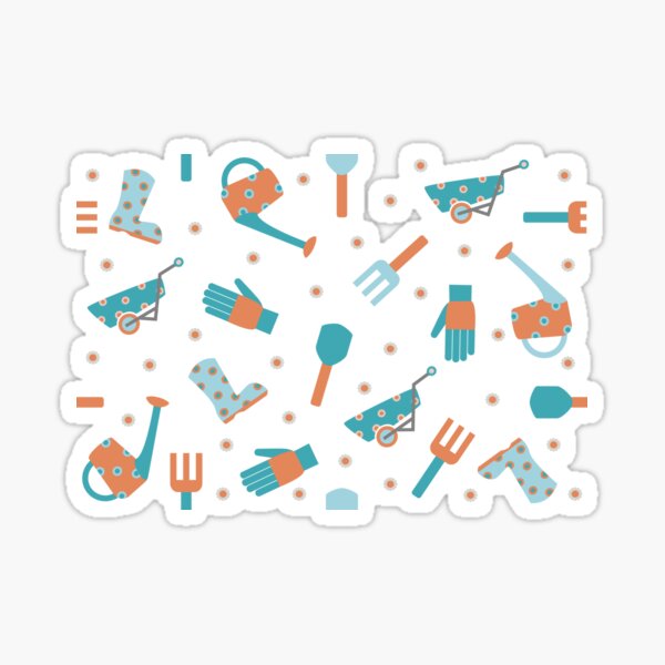 Cute garden tools Sticker