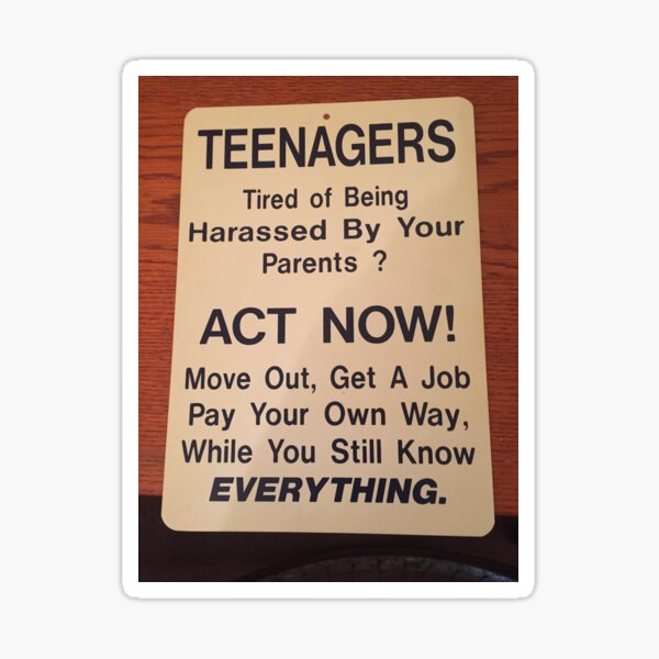 What Parents Want to Say Sticker
